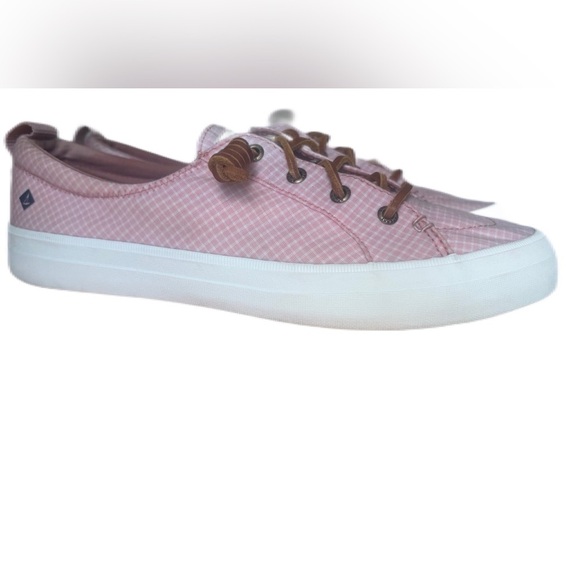 C- Sperry crest vibe Pink Plaid Sneakers size 9.5
Excellent condition - Picture 3 of 9
